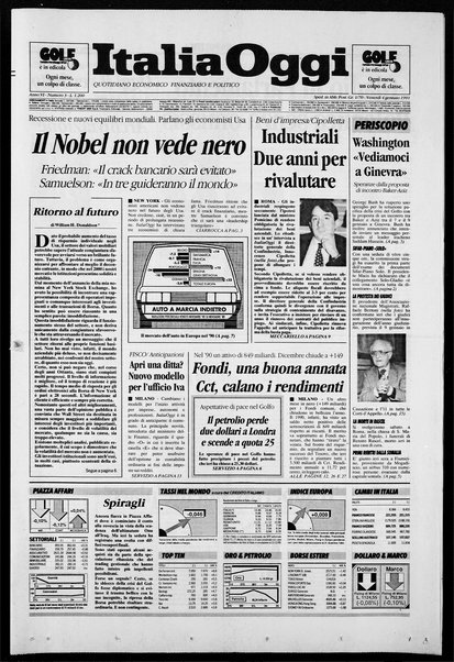 Italia oggi : quotidiano di economia finanza e politica